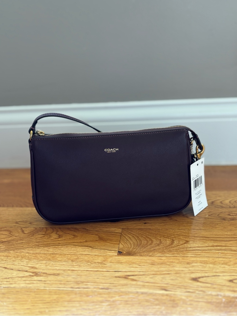 NWT Coach Plaza 22 Merlot/Gold